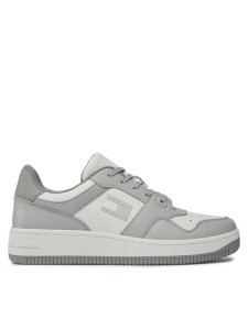 Tommy Jeans Sneakersy Tjm Retro Basket Tonal Logo EM0EM01347 Szary