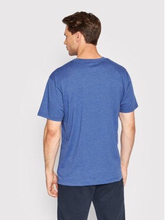 New Balance T-Shirt MT21901 Niebieski Relaxed Fit