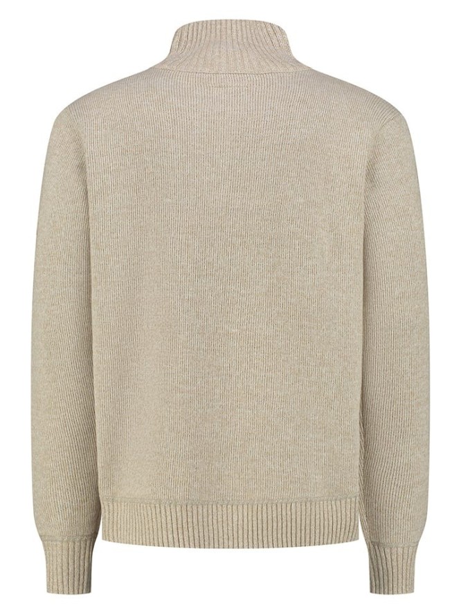 MGO leisure wear Sweter "Perry" w kolorze beżowym rozmiar: 3XL