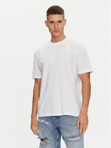 Karl Lagerfeld Jeans T-Shirt 241D1705 Biały Regular Fit