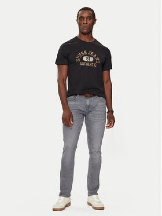 Guess T-Shirt M4BI74 K8HM0 Czarny Slim Fit