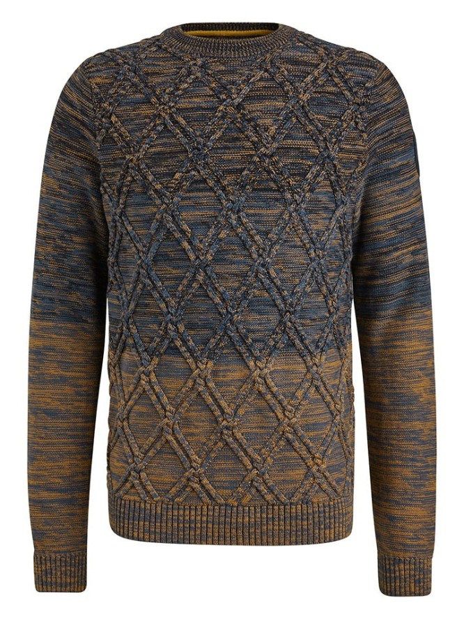 PME Legend Sweter w kolorze brązowo-niebieskim rozmiar: 3XL