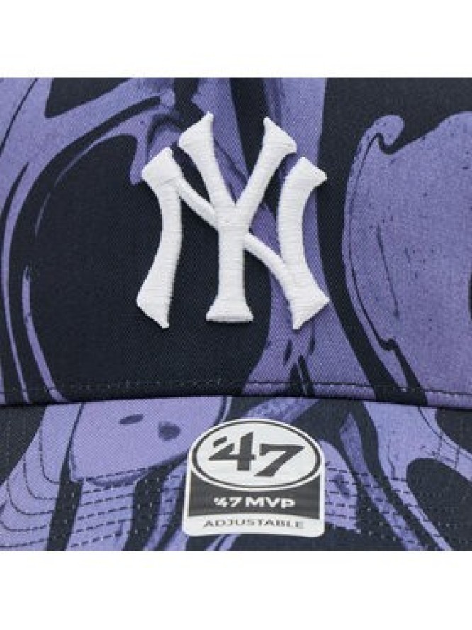 47 Brand Czapka z daszkiem Mlb New York Yankees Enamel Twist Mesh '47 Mvp Dt B-ENLDT17PTP-PP Fioletowy