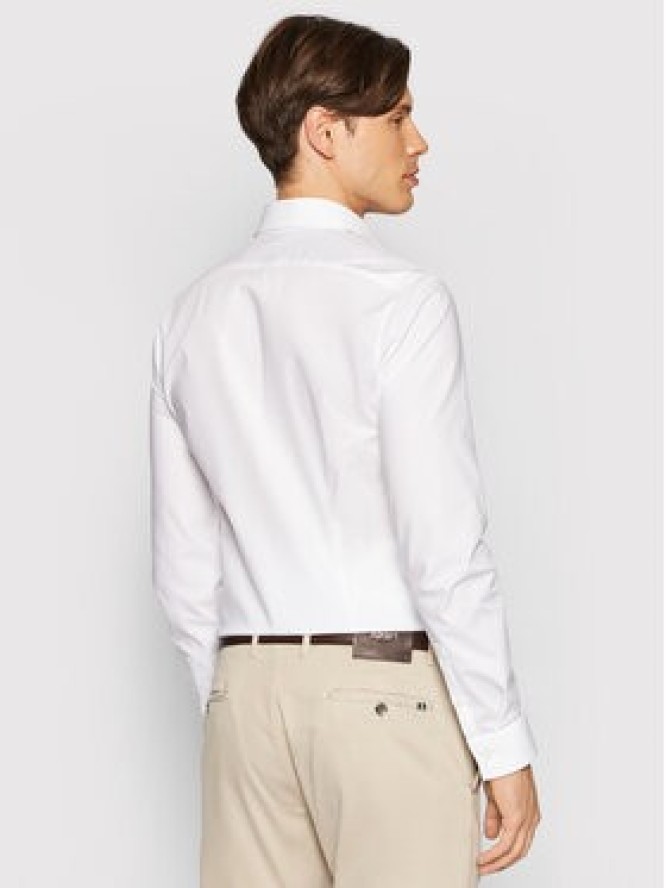 Calvin Klein Koszula 2ply Poplin Stretch Slim Shirt K10K103025 Biały Slim Fit