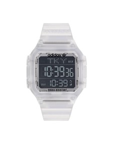 adidas Originals Zegarek Digital One GMT AOST22049 Biały