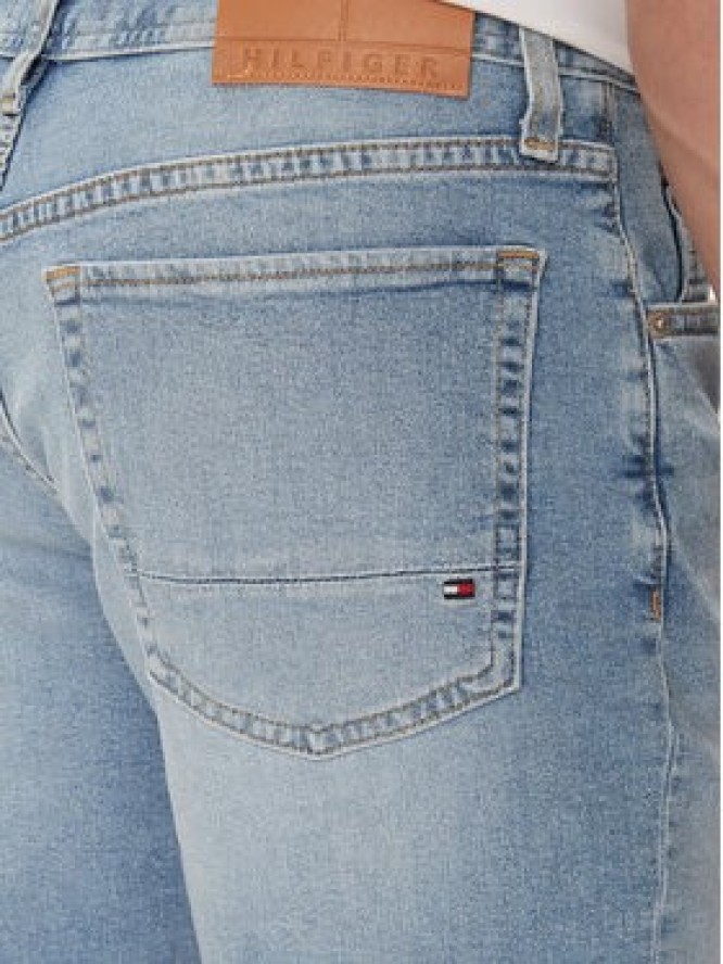 Tommy Hilfiger Szorty jeansowe Brooklyn MW0MW35178 Niebieski Straight Fit