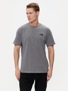 The North Face T-Shirt Simple Dome NF0A87NG Szary Regular Fit