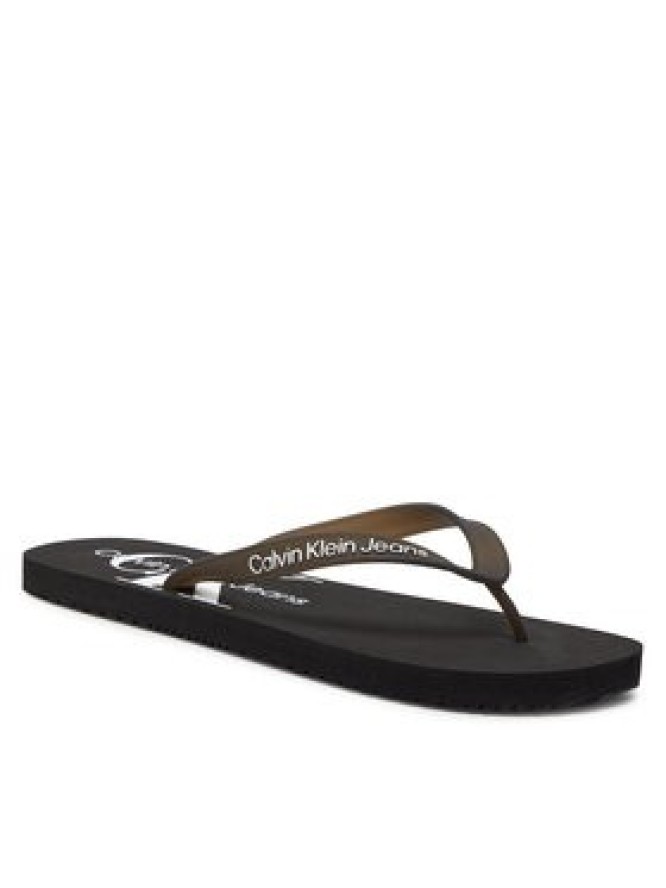 Calvin Klein Jeans Japonki Beach Sandal Monogram Tpu YM0YM00838 Czarny