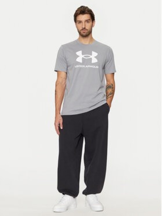 Under Armour T-Shirt Ua Sportstyle Logo Update Ss 1382911 Szary Loose Fit