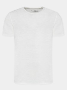 Sisley T-Shirt 3WF0S101K Biały Regular Fit