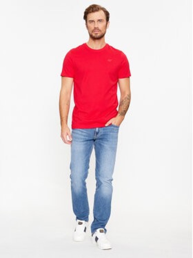 4F T-Shirt 4FAW23TTSHM0876 Czerwony Regular Fit