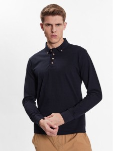 Brave Soul Longsleeve MLT-412LINCOLNL Granatowy Regular Fit