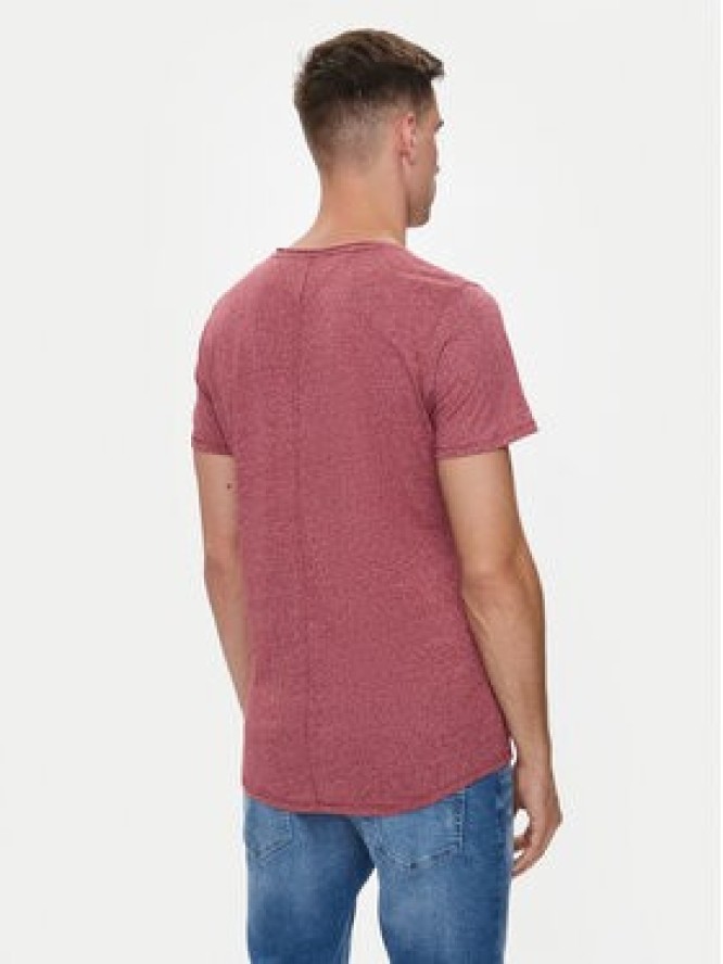Tommy Jeans T-Shirt Jaspe DM0DM09587 Czerwony Slim Fit