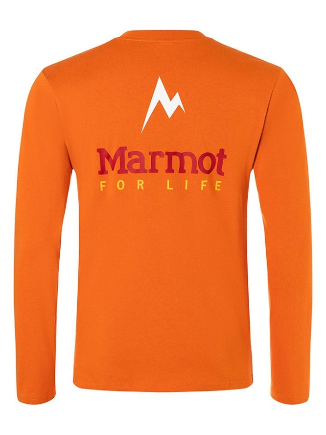 Marmot Koszulka "Marmot For Life" w kolorze pomarańczowym rozmiar: S