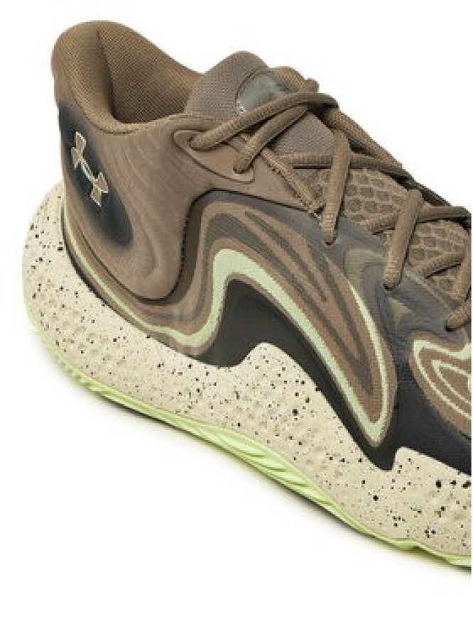 Under Armour Buty do koszykówki Ua Spawn 6 Mid Camo 3028338-200 Szary