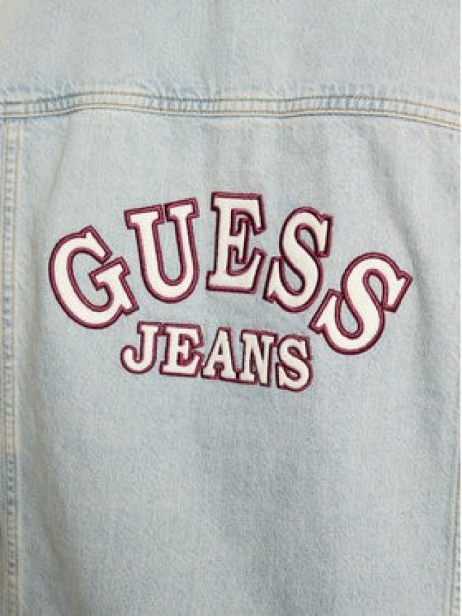 Guess Kurtka jeansowa M4BN38 D5DO1 Niebieski Regular Fit