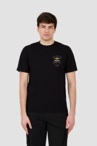 AERONAUTICA MILITARE Czarny t-shirt Short Sleeve