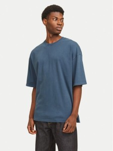 Jack&Jones T-Shirt Charge 12268270 Niebieski Oversize