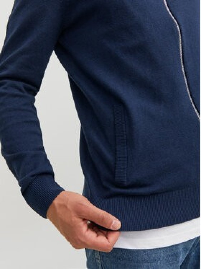 Jack&Jones Sweter 12223949 Granatowy Regular Fit