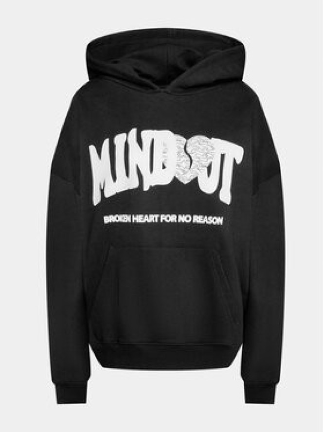 Mindout Bluza Broken Heart Czarny Boxy Fit