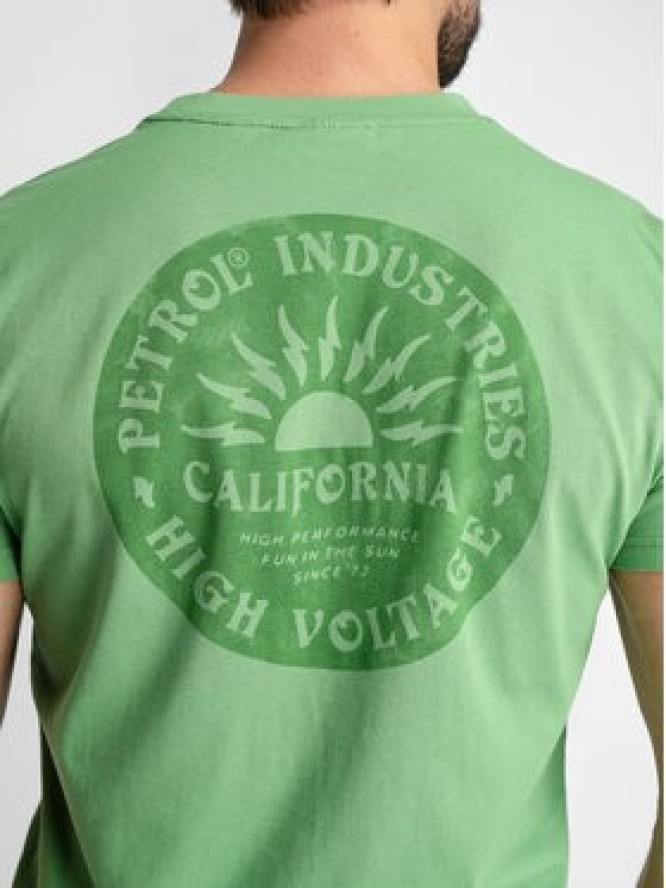 Petrol Industries T-Shirt M-1030-TSR668 Zielony Regular Fit