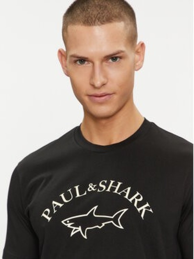 Paul&Shark T-Shirt 24411032 Czarny Regular Fit