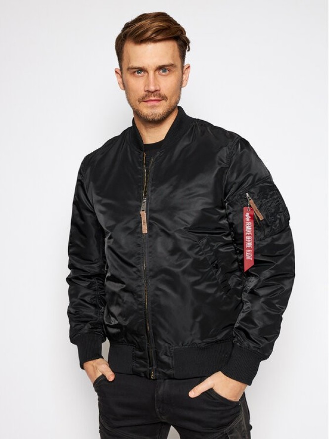 Alpha Industries Kurtka bomber Ma-1 Vf 59 Long 168100 Czarny Slim Fit