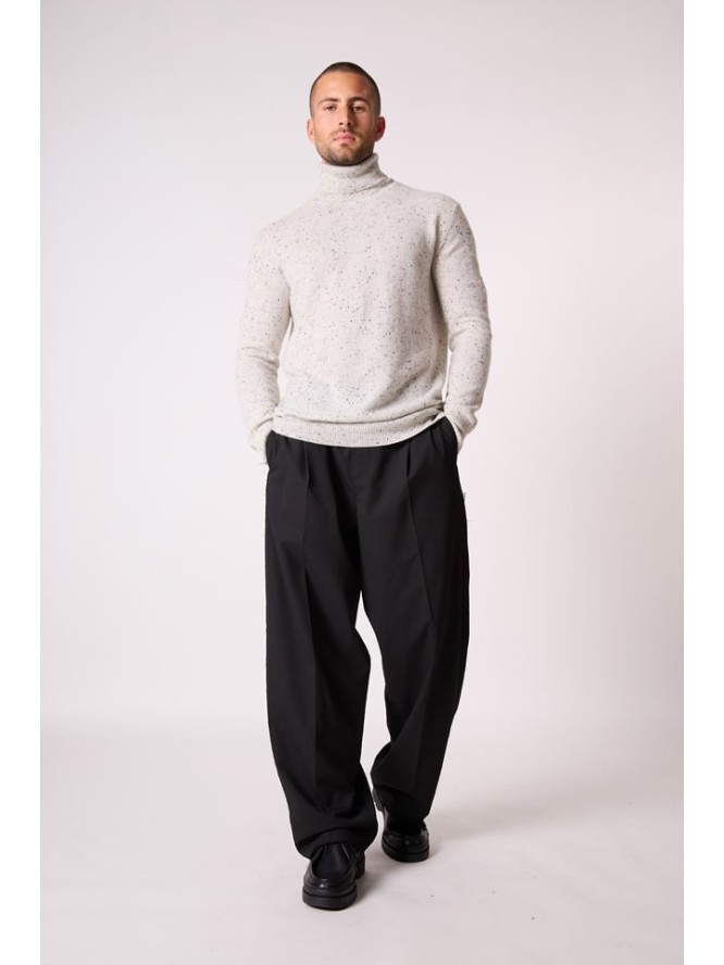 Perfect Cashmere Kaszmirowy golf "Trevor" w kolorze jasnoszarym rozmiar: M