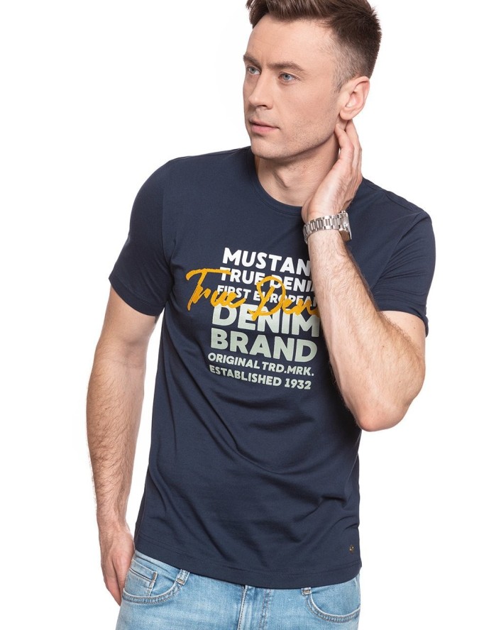 MĘSKI T-SHIRT MUSTANG ALEX C PRINT 1009917 4136