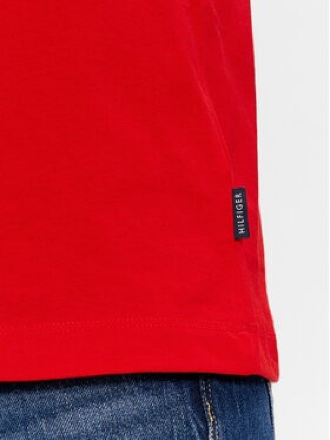 Tommy Hilfiger T-Shirt Arch Varsity MW0MW33689 Czerwony Regular Fit
