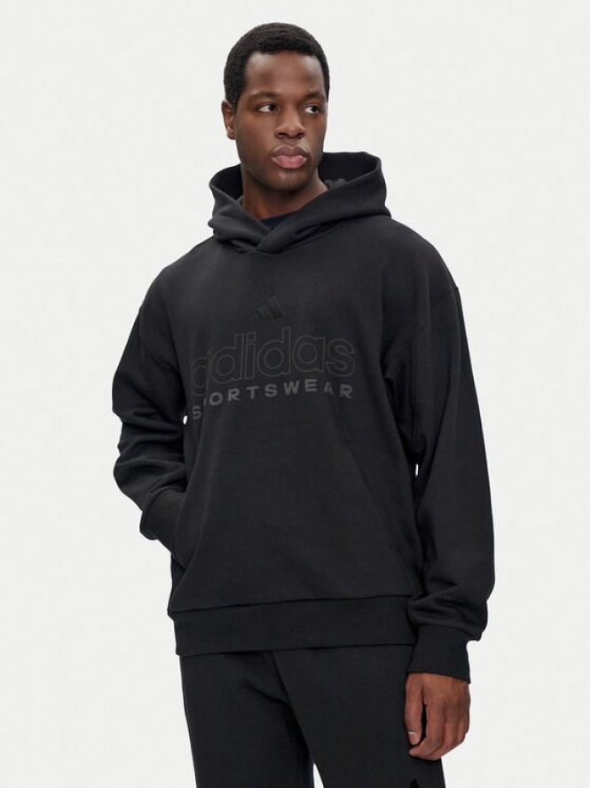 adidas Bluza ALL SZN Fleece Graphic IX1266 Czarny Loose Fit