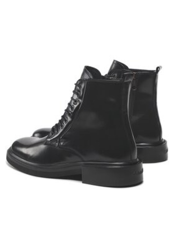 Calvin Klein Kozaki Lace Up Boot Br Lth HM0HM00669 Czarny