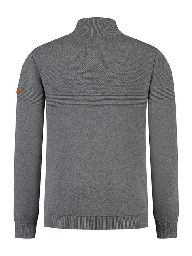 MGO leisure wear Sweter "Skane" w kolorze szarym rozmiar: M