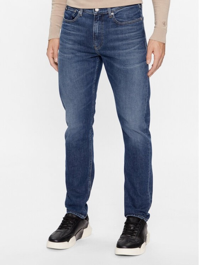 Calvin Klein Jeans Jeansy J30J323372 Granatowy Slim Fit