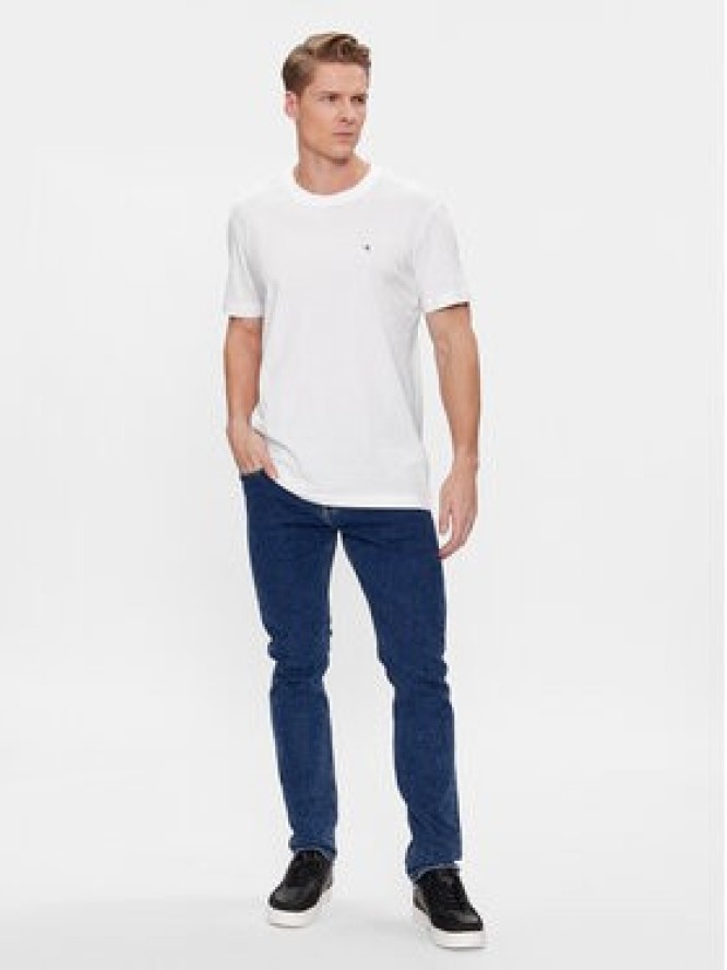 Calvin Klein Jeans T-Shirt J30J325268 Biały Regular Fit