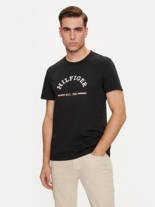 Tommy Hilfiger T-Shirt Arch MW0MW35466 Czarny Slim Fit