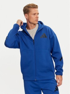 adidas Bluza Z.N.E. JF6388 Niebieski Regular Fit