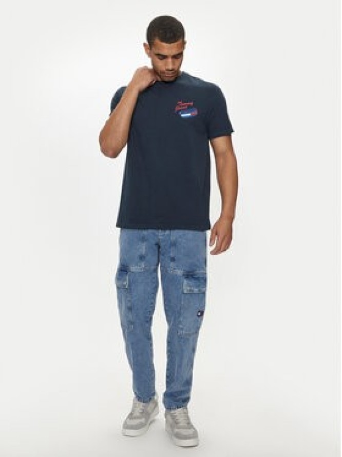 Tommy Jeans T-Shirt Fun Novelty DM0DM18552 Granatowy Regular Fit