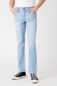 WRANGLER TEXAS SLIM MĘSKIE SPODNIE JEANSOWE CLEAR BLUE W12SZH280