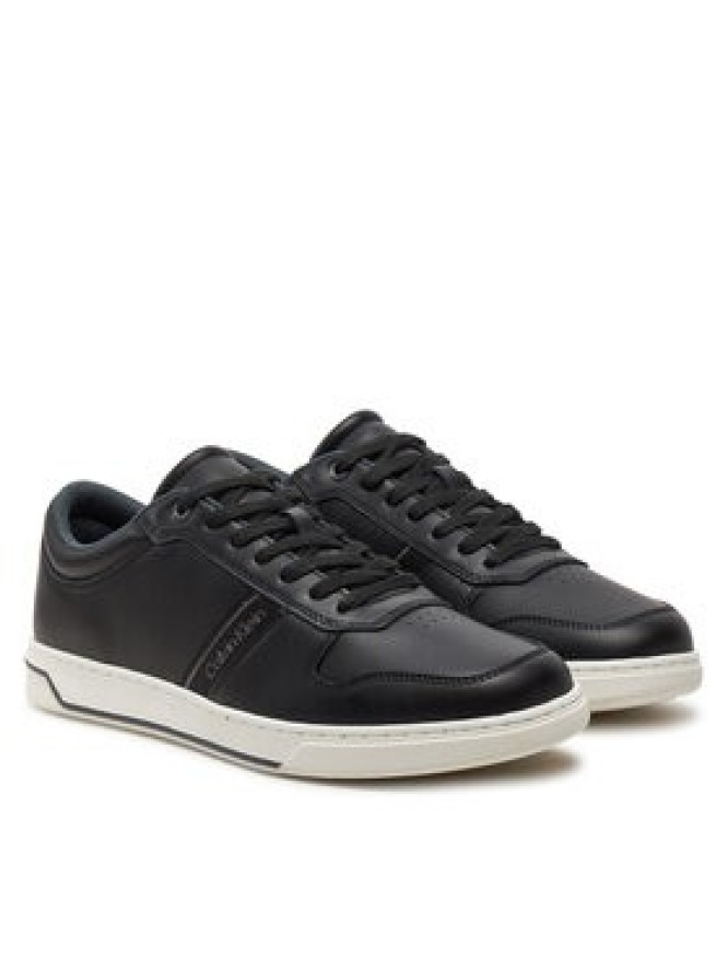 Calvin Klein Sneakersy Low Top Lace Up Logo HM0HM01491 Czarny