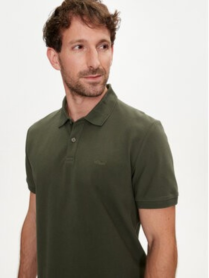 s.Oliver Polo 2138262 Zielony Regular Fit