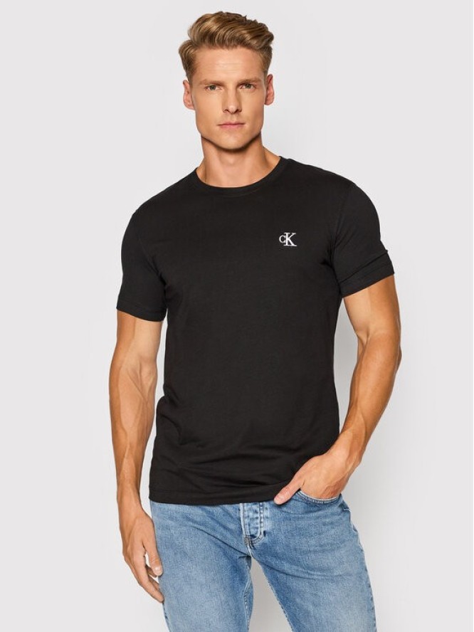 Calvin Klein Jeans T-Shirt Tee Shirt Essential J30J314544 Czarny Slim Fit