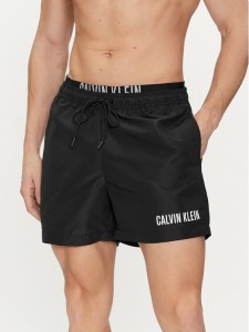 Calvin Klein Swimwear Szorty kąpielowe KM0KM00992 Czarny Regular Fit