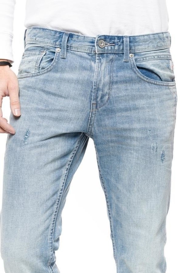 TOM TAILOR SPODNIE MĘSKIE AEDAN SLIM BLUE SUMMER DENIM 6203105.45.12 COL. 1092