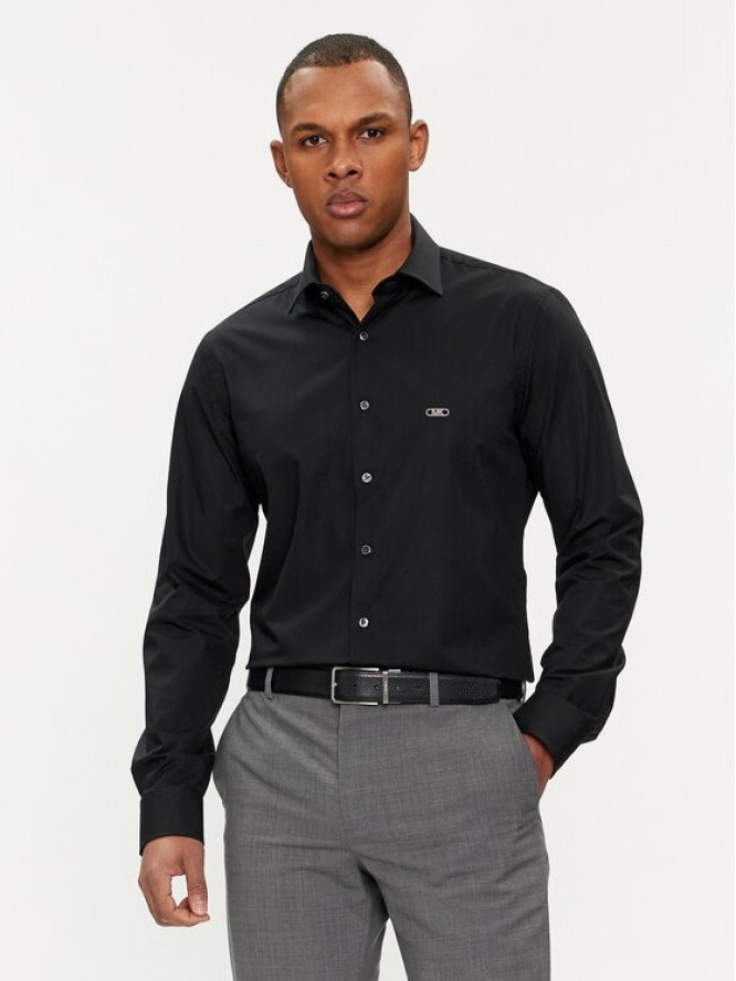 Michael Kors Koszula MK0DS01288 Czarny Slim Fit