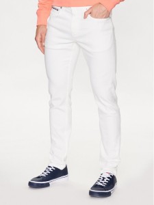 Tommy Hilfiger Jeansy Houston MW0MW31391 Biały Slim Fit