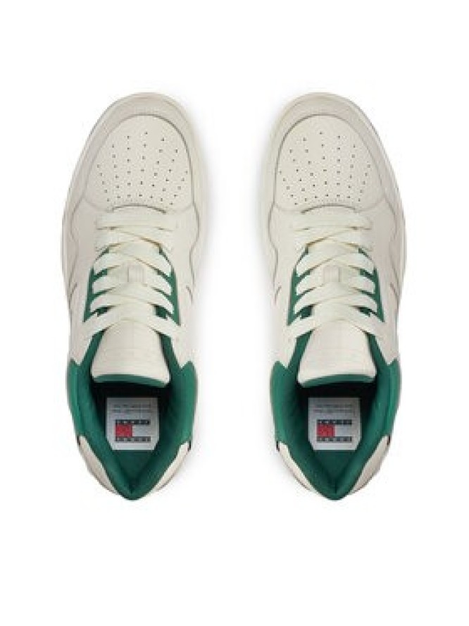 Tommy Jeans Sneakersy Tjm Leather Outsole Color EM0EM01350 Biały