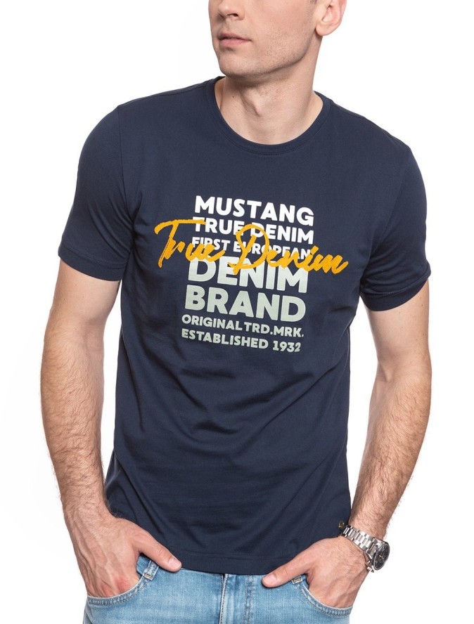 MĘSKI T-SHIRT MUSTANG ALEX C PRINT 1009917 4136