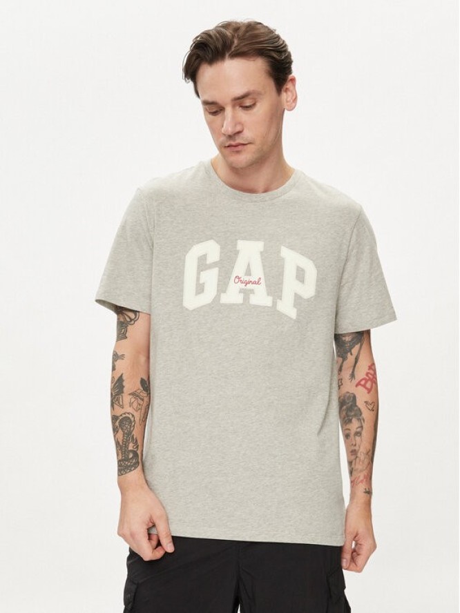 Gap T-Shirt 471777-06 Szary Regular Fit