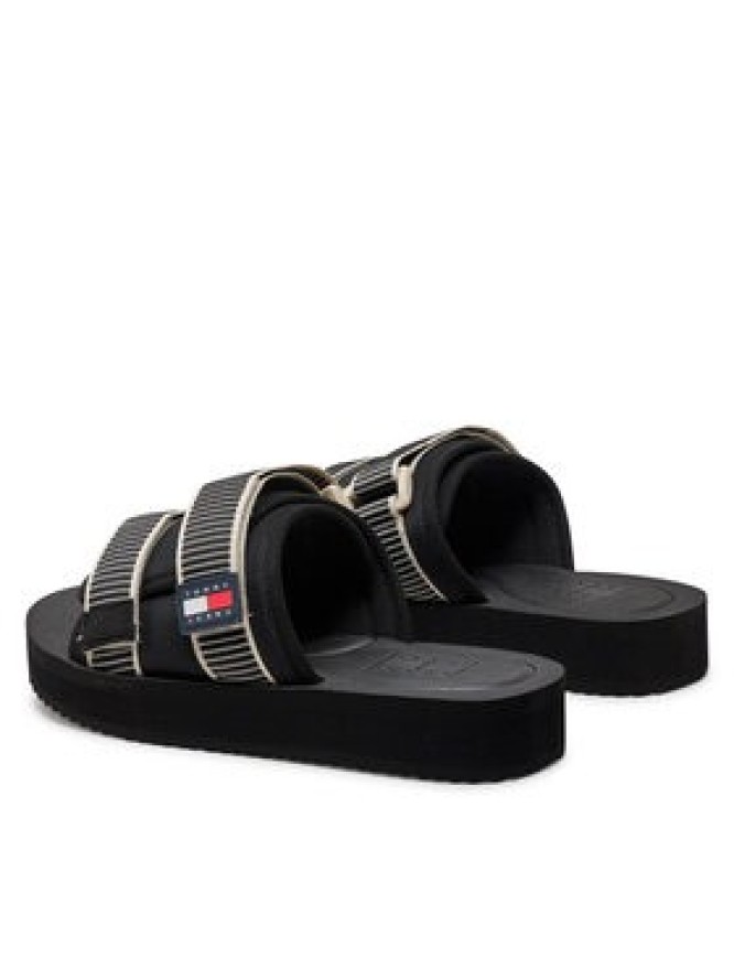 Tommy Jeans Klapki Tjm Sandal Casual EM0EM01389 Czarny